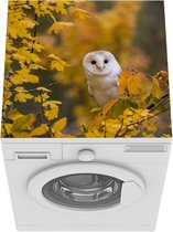 Wasmachine beschermer - Wasmachine mat - Uil - Tak - Bladeren - 60x60 cm - Droger beschermer