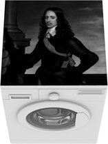 Wasmachine beschermer mat -  prins willem II - Gerrit van Honthorst - zwart wit - Breedte 60 cm x hoogte 60 cm