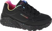 Skechers Uno Lite Rainbow Speckle 310456L-BKMT, voor meisje, Zwart, Sneakers,Sportschoenen, maat: 27