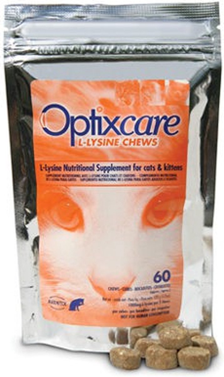 Optixcare L-Lysine - 60 kauwtabletten - Optixcare