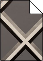 Proefstaal Origin Wallcoverings behang geometrische vormen bruin - 307131 - 26,5 x 21 cm