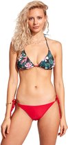 No Gossip Driehoekig bikini nek strikken met bloempatroon en borstkussen MULTICOLOR 40