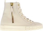 Van Dalen  - TESSA LEATHER MID SNEAKER - BONE - 38