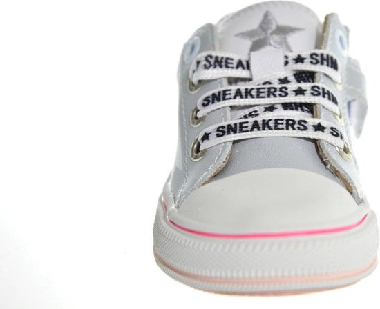 Sneakers | Meisjes | Silver | Leer | Shoesme |