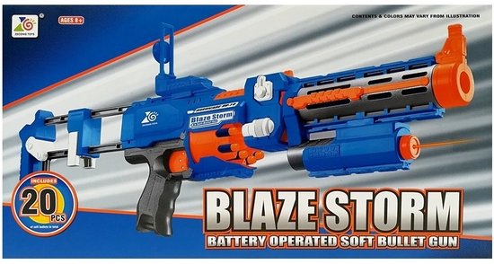 Blaze Storm - Soft bullet gun - sniper - 50 cm - 20 foam pijltjes - Viking Choice