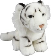 Pluche knuffel dieren Witte Tijger 18 cm - Speelgoed Tijgers knuffelbeesten