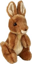 Pluche knuffel dieren Kangoeroe 18 cm - Speelgoed Kangoeroes knuffelbeesten