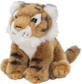 Pluche kleine tijger knuffel van 15 cm - Dieren speelgoed knuffels cadeau - Tijgers Knuffeldieren