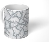 Mok - Patronen - Kerstmis - Takken - Mokken - 350 ML - Beker - Uitdeelcadeautjes