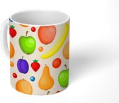Mok - Koffiemok - Regenboog - Fruit - Design - Tropisch - Mokken - 350 ML - Beker - Koffiemokken - Theemok