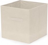 opvouwbare opbergdoos 31 x 31 cm karton beige