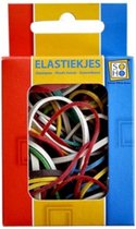 elastiekjes diverse kleuren 25 mm rubber 50 gram