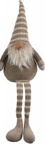 kerstkabouter Iwan 19 x 60 cm textiel bruin/beige