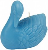kaars Swan 9 x 13,5 cm wax blauw