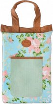 kniebeschermer 26 x 39,5 cm polyester blauw/bruin