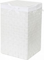 vierkante wasmand Stan textiel 45 liter wit