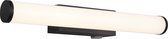 LED Wandlamp - Iona Mitrona - 4.3W - Warm Wit 3000K - Rond - Mat Zwart - Aluminium