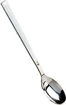 theelepel 16 x 3 cm RVS wit/zilver