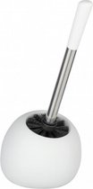 toiletborstel Polaris 34,5 x 17 cm keramiek wit 2-delig