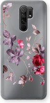 Case Company® - Xiaomi Redmi 9 hoesje - Mooie bloemen - Soft Cover Telefoonhoesje - Bescherming aan alle Kanten en Schermrand