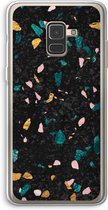 Case Company® - Samsung Galaxy A8 (2018) hoesje - Terrazzo N°10 - Soft Cover Telefoonhoesje - Bescherming aan alle Kanten en Schermrand