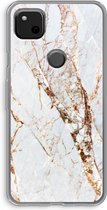 Case Company® - Google Pixel 4a hoesje - Goud marmer - Soft Cover Telefoonhoesje - Bescherming aan alle Kanten en Schermrand