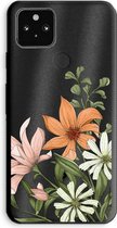 Case Company® - Google Pixel 5a 5G hoesje - Floral bouquet - Soft Cover Telefoonhoesje - Bescherming aan alle Kanten en Schermrand