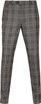 Alberto - Chino Steve Ruit Bruin - Slim-fit - Chino Heren maat W 36 - L 32