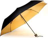 paraplu 25 x 5 cm staal zwart/goud 2-delig