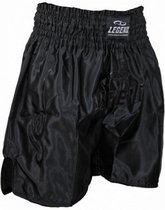 logo (kick)boksshort zwart maat XXS
