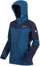 outdoorjas Desoto VI softshell dames marineblauw maat XS