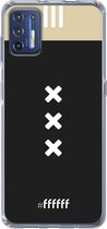 6F hoesje - geschikt voor Motorola Moto G9 Plus -  Transparant TPU Case - AFC Ajax Uitshirt 2018-2019 #ffffff