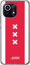 6F hoesje - geschikt voor Xiaomi Mi 11 -  Transparant TPU Case - AFC Ajax Amsterdam1 #ffffff