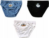 zwemslips Mickey Mouse jongens zwart/blauw 3-delig mt 2/3