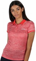 polo dames 100% polyester rood maat 36