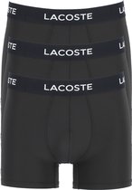 Lacoste Boxer Trunks (3-pack) - heren boxers microfiber kort - zwart -  Maat: S