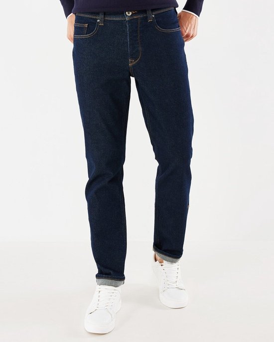 STEVE Mid Waist/ Straight Leg Jeans Mannen - Blauw - Maat 38