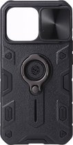 Nillkin - iPhone 13 Hoesje - Extreme Privacy Back Case met Kickstand Zwart