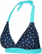 bikini-top Flavia dames polyamide zwart/blauw maat 38