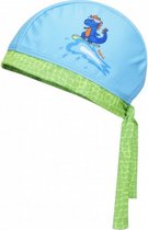badmuts Dino jongens polyester blauw/groen 55 cm