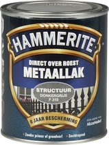 Hammerite Metaallak Structuur - Donker Grijs - 750 ml