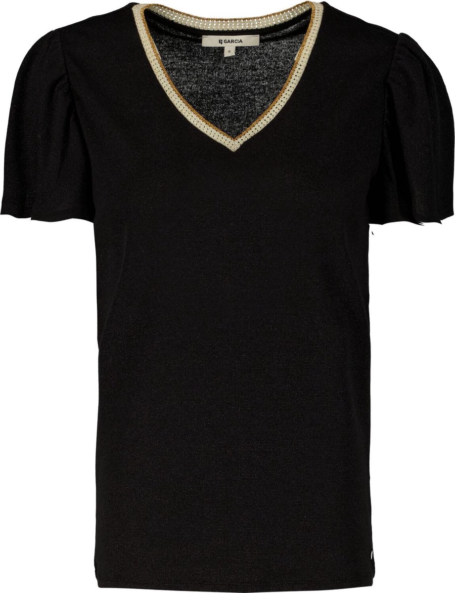 GARCIA Dames T-shirt Zwart - Maat L