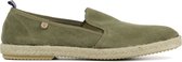 Verbenas Espadrilles Heren / Instappers / Herenschoenen - Suède - Troy - Groen - maat 43