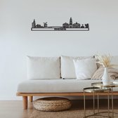 Skyline Rhenen Zwart Mdf 90 Cm Wanddecoratie Voor Aan De Muur Met Tekst City Shapes