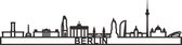 Skyline Berlin Zwart Mdf 130 Cm Wanddecoratie Voor Aan De Muur Berlin City Shapes