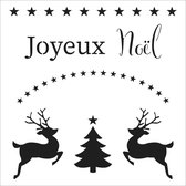 The Crafter's Workshop Stencil - 15,2x15,2cm - Joyeux Noel