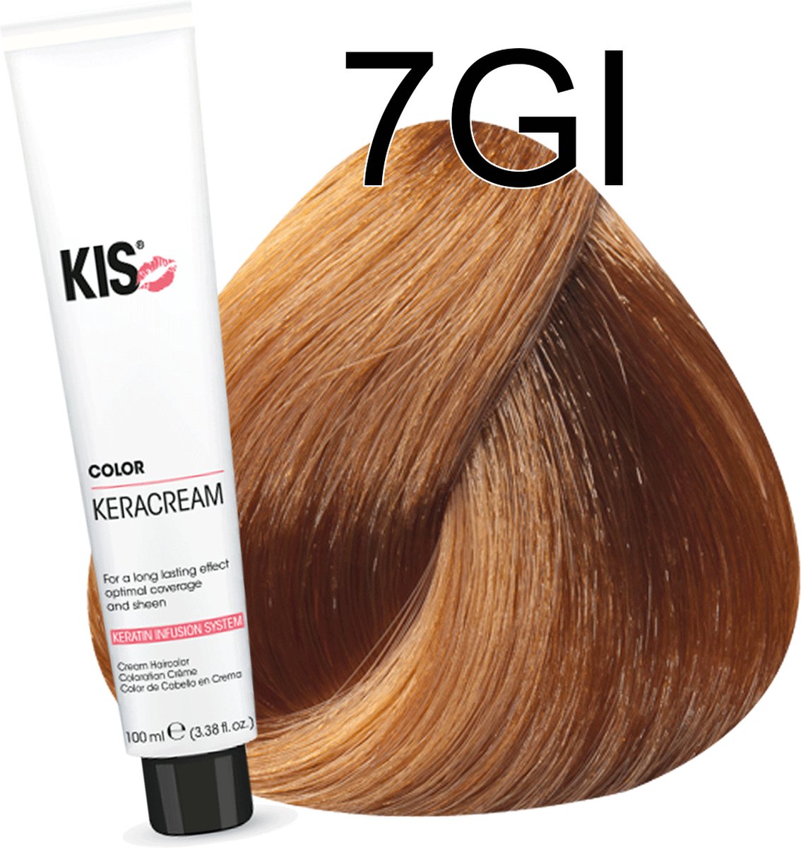 Haarverf - 7GI Middel goudblond intensief | KIS