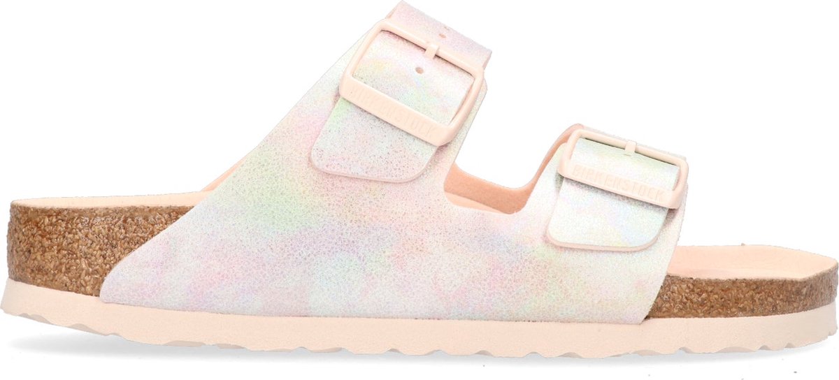 Birkenstock Arizona Dames Slippers Iridescent Light Rose Narrow-fit | Roze  |... | bol