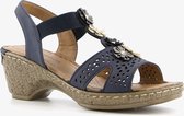 Blue Box dames sandalen met hak - Blauw - Maat 42