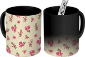 Magische Mok - Foto op Warmte Mokken - Koffiemok - Patronen - Bloemen - Design - Magic Mok - Beker - 350 ML - Theemok